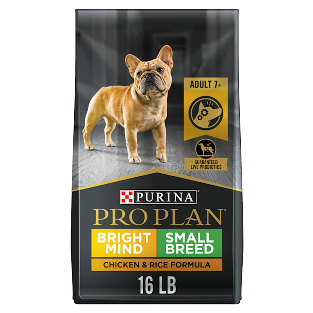 Purina Pro Plan Senior Bright Mind 7+ Chicken & Rice Formula Small Breed Dry Dog Food, 16 lbs. - Carousel image #1