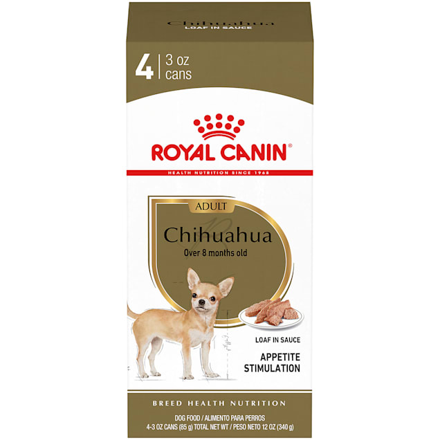 Royal Canin Breed Health Nutrition Chihuahua Loaf In Sauce Wet Dog Food Multipack, 3 oz., Pack of 4 - Carousel image #1