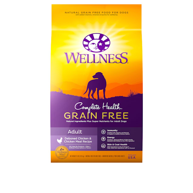 Wellness Complete Health Toy Breed Adult Chicken, Brown Rice & Peas Dry Dog Food, 4-Lb.