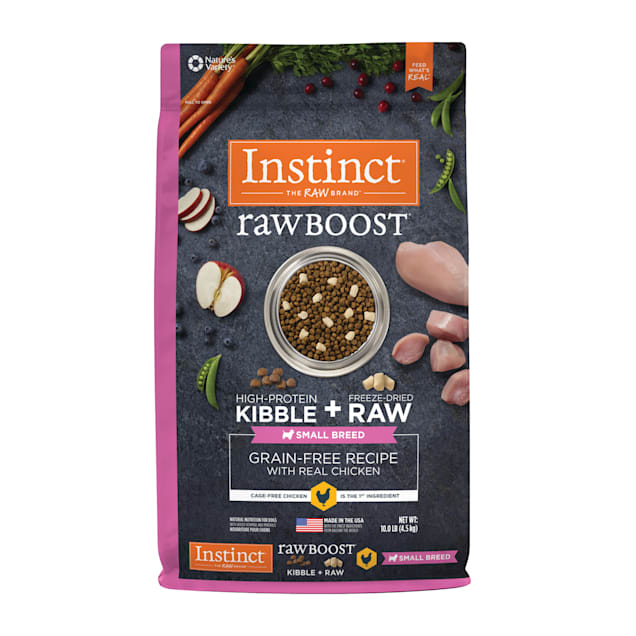 Instinct Raw Boost Small Breed Grain Free Recipe with Real Chicken Natural Dry Dog Food 10 lbs