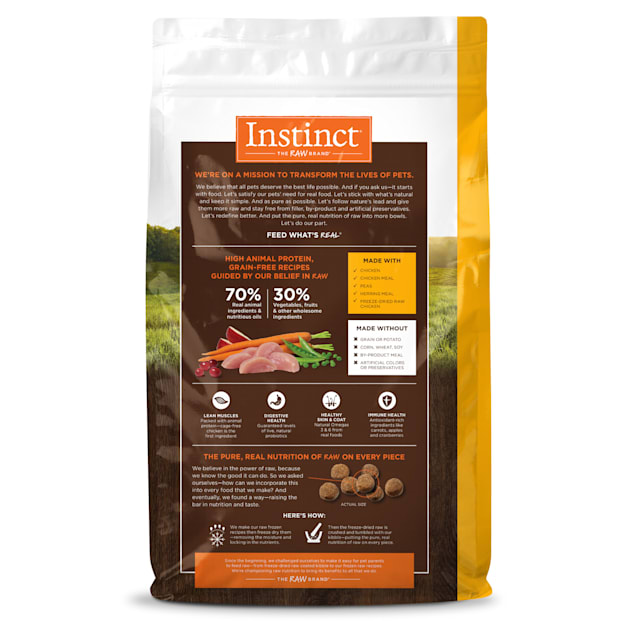 Instinct Original Grain Free Recipe with Real Chicken Natural Dry