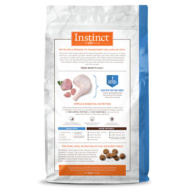 Instinct limited ingredient diet grain free recipe with real lamb natural dry dog food by nature's variety hot sale