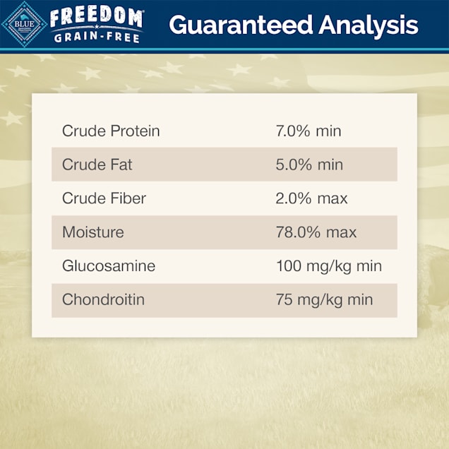 Blue freedom grain deals free senior dog food