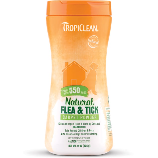 Tropiclean Natural Flea & Tick Carpet Powder, 11 oz. - Carousel image #1