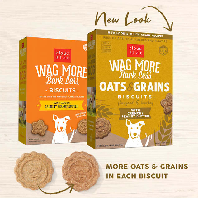 Cloud Star Wag More Bark Less Oven Baked Crunchy Peanut Butter Dog