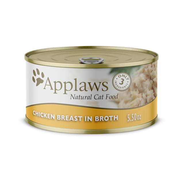 Applaws Natural Chicken Breast in Broth Wet Cat Food, 5.5 oz., Case of 24 - Carousel image #1