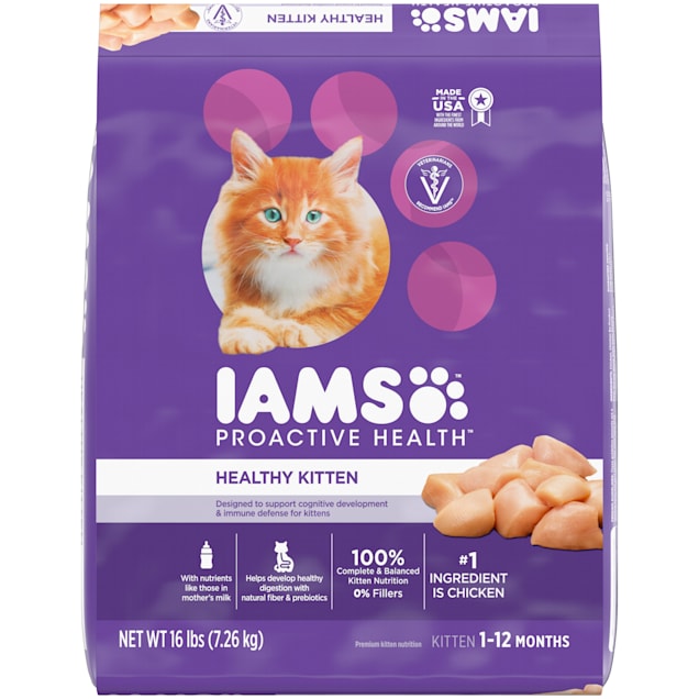 Iams ProActive Health Chicken Dry Kitten Food 16 lbs. Petco