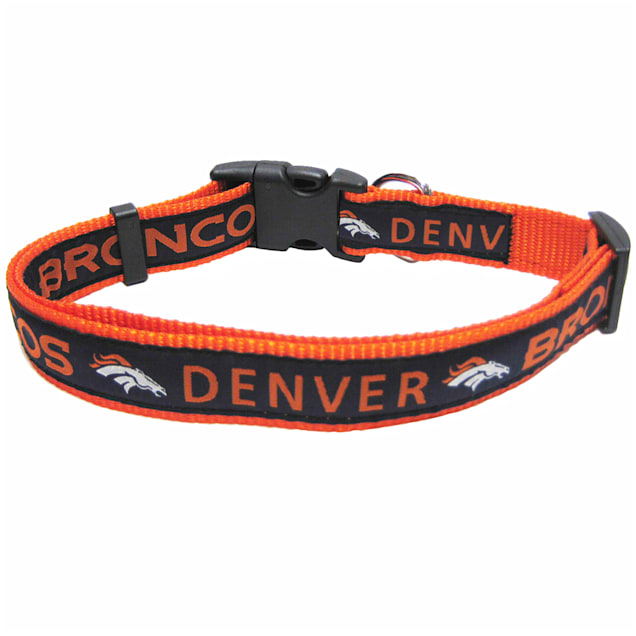 Pets First Denver Broncos NFL Dog Collar, Small - Carousel image #1