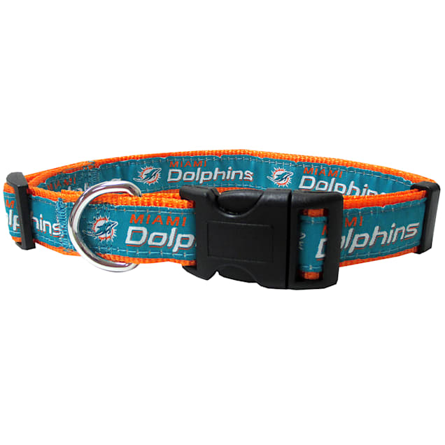 Pets First Miami Dolphins NFL Dog Collar, Small - Carousel image #1