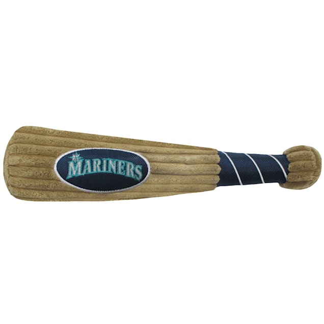 Pets First MLB Seattle Mariners Baseball Bat Toy, Large - Carousel image #1