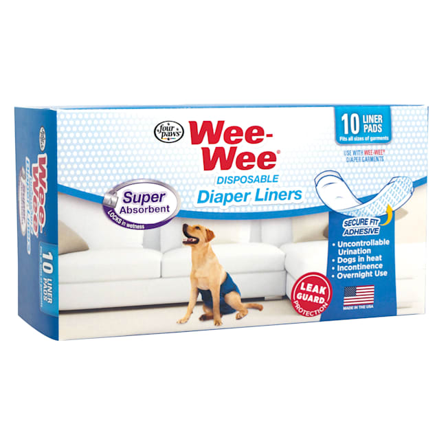 Wee-Wee Disposable Diaper Super Absorbent Liners, 10 Pack - Carousel image #1