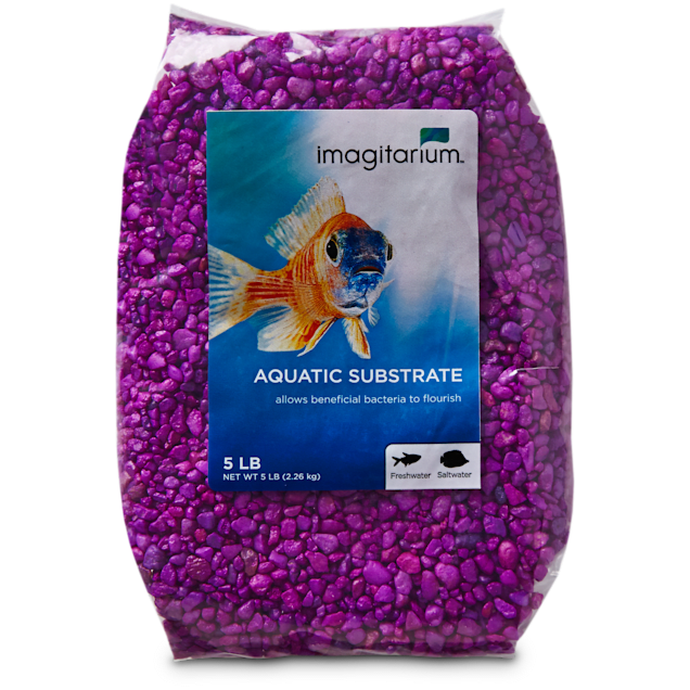 imagitarium neon purple aquarium gravel 5 lbs