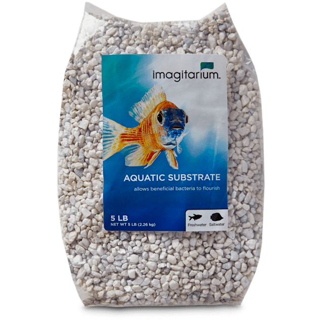 Imagitarium Mini White Aquarium Gravel, 5 lbs - Carousel image #1