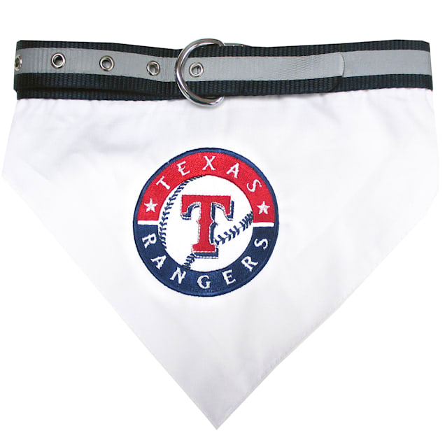 Pets First Texas Rangers Collar Bandana, Small - Carousel image #1