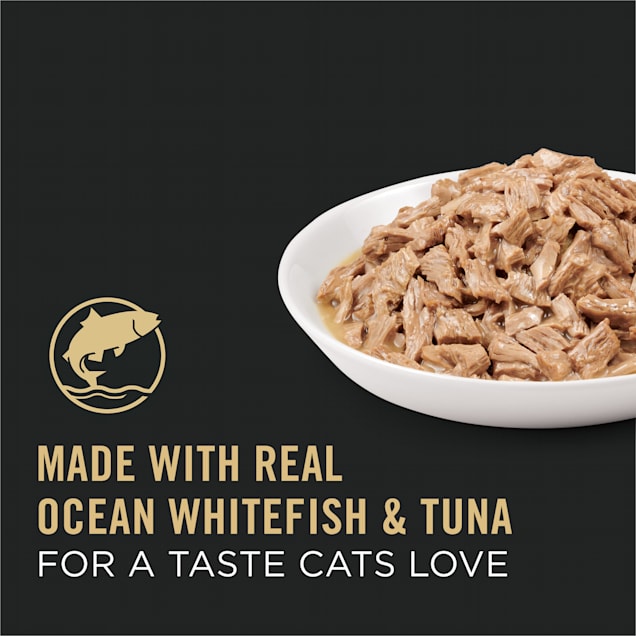 Purina Pro Plan Complete Essentials High Protein Ocean Whitefish Tuna Entree in Sauce Wet Cat Food 5.5 oz. Cae of 24 Petco