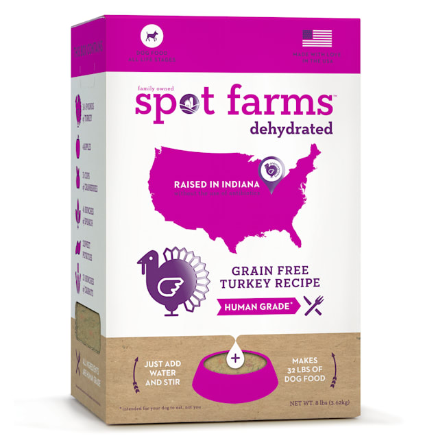 Spot Farms Dehydrated Grain Free Turkey Dry Dog Food, 8.0 lbs. - Carousel image #1