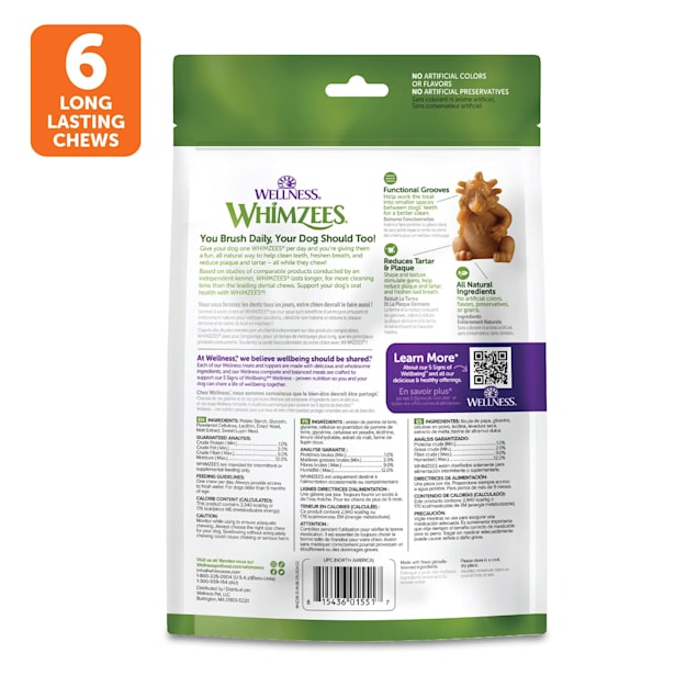Whimzees dog dental chews sales