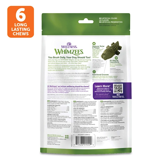 Whimzees large alligator dog treats cheap