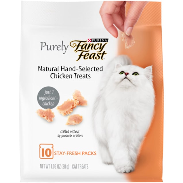 Fancy Feast Purely Natural Hand-Selected Chicken Cat Treats, 1.06 oz., 10 Pack - Carousel image #1
