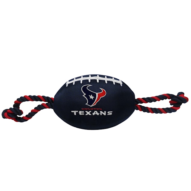 Pets First Houston Texans Nylon Football Dog Toy - Carousel image #1