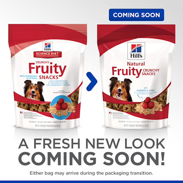 Hill's science diet 2025 crunchy fruity snacks