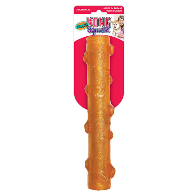 Kong squeezz stick dog toy deals
