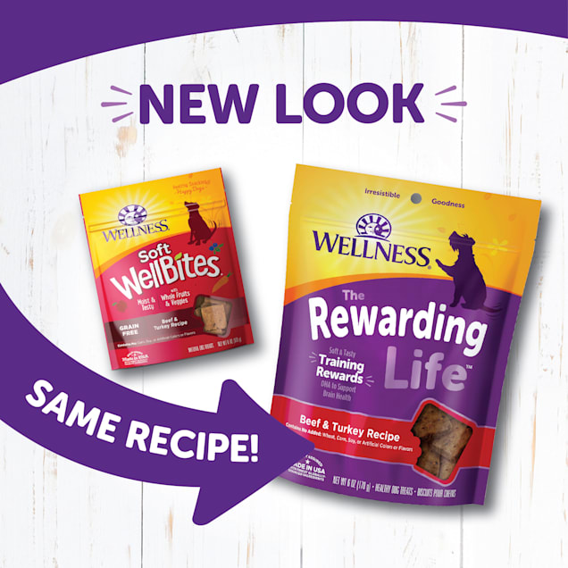 Wellness Complete Health Rewarding Life Beef Turkey Soft Chewy