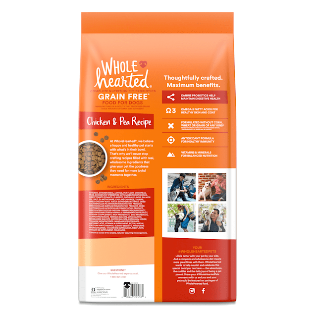 Wholehearted chicken and pea puppy clearance