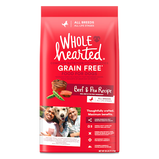 WholeHearted Grain-free All Life Stages Beef and Pea Formula Dry Dog Food