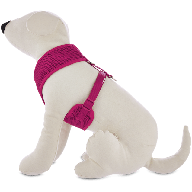 pink dog harness medium