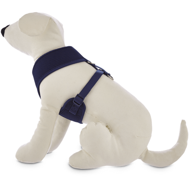 TOP PAW COMFORT HARNESS SIZE X SMALL GIRTH 16in-18in COLOR BLK/BLUE MESH 