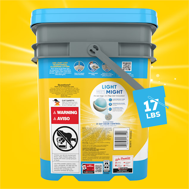 Tidy Cats Scented Light Weight Glade Clear Springs Low Dust Clumping Multi Cat Litter 17 lbs. Petco