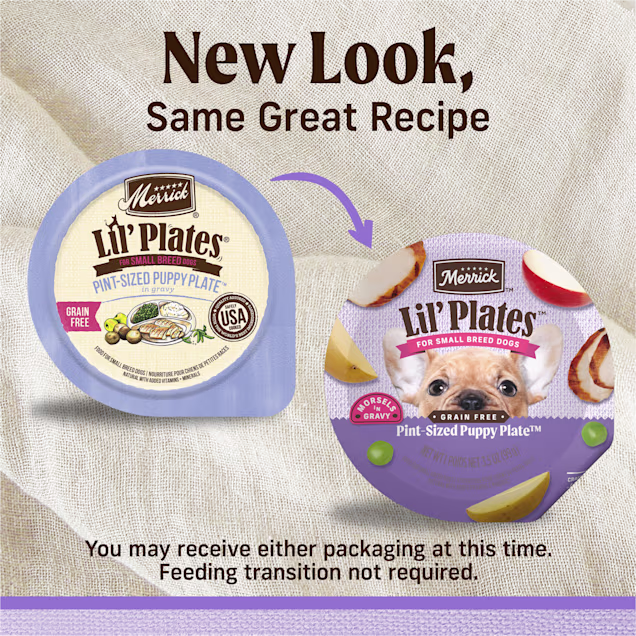 Merrick Lil' Plates Grain Free Pint-Sized Puppy Plate In Gravy