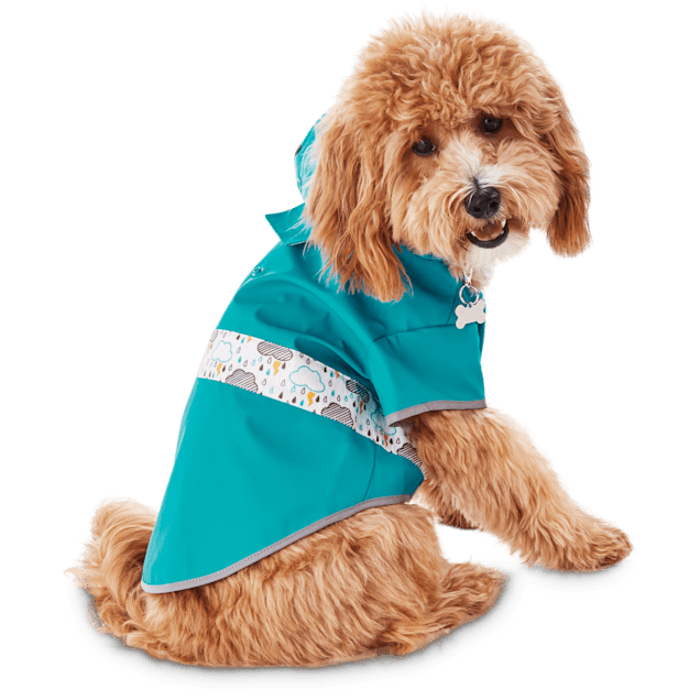 Good2Go Reversible Dog Raincoat in Blue