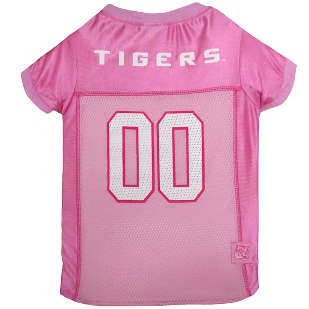 Pets First LSU Tigers Pink Jersey, X-Small - Carousel image #1