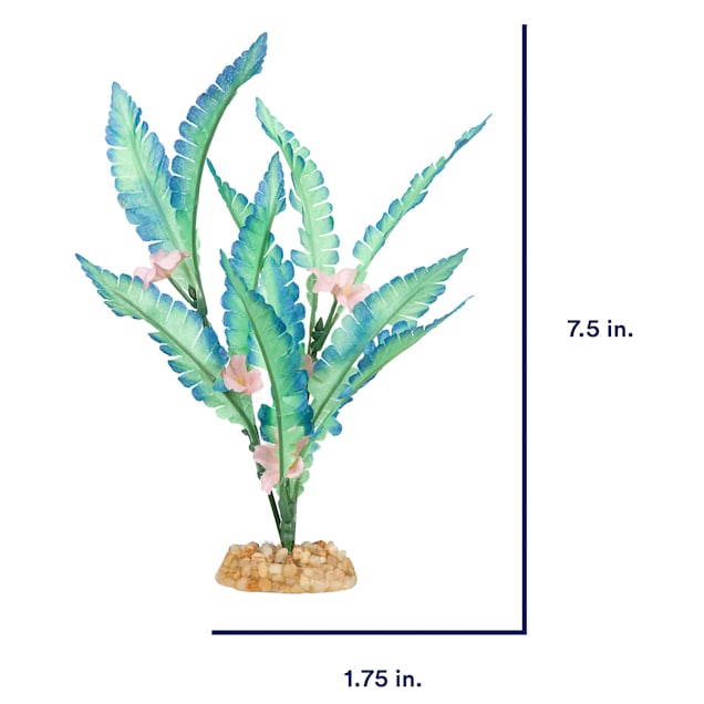 Imagitarium Aqua Bloom Silk Aquarium Plant, Small | Petco