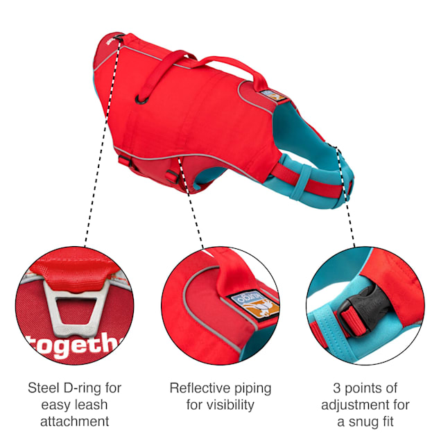 ＊美品＊kurgo 犬用 ライフジャケット レッド　L Kurgo Surf-N-Turf Red Life Jacket for Dogs, Large | Petco