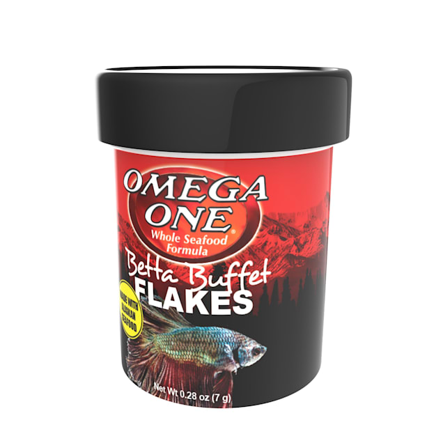 Omega One Betta Buffet Flakes Fish Food, Petco