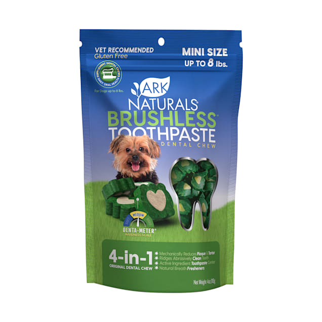 Ark Naturals Brushless Tooth Paste Chews for Mini Dogs, 4 oz. - Carousel image #1