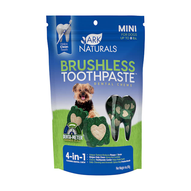 Ark Naturals Brushless Tooth Paste Chews for Mini Dogs, 4 oz.