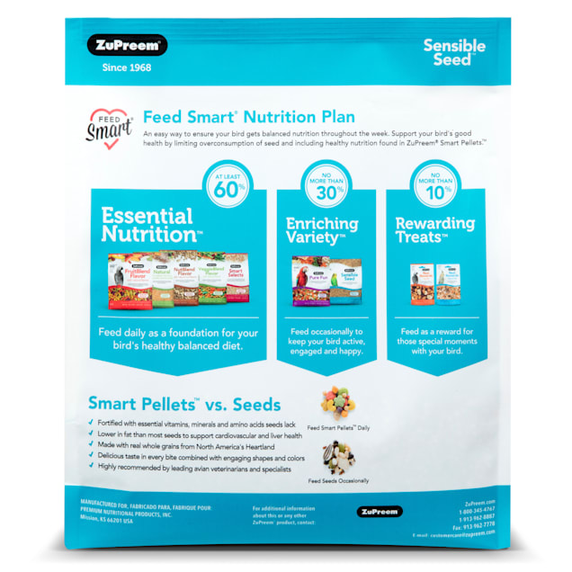ZuPreem Sensible Seed Bird Food for Medium Birds 2 lbs. Petco