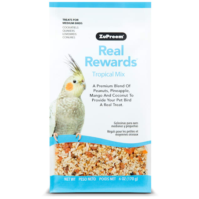 ZuPreem Real Rewards Tropical Mix Treats for Medium Birds - Carousel image #1