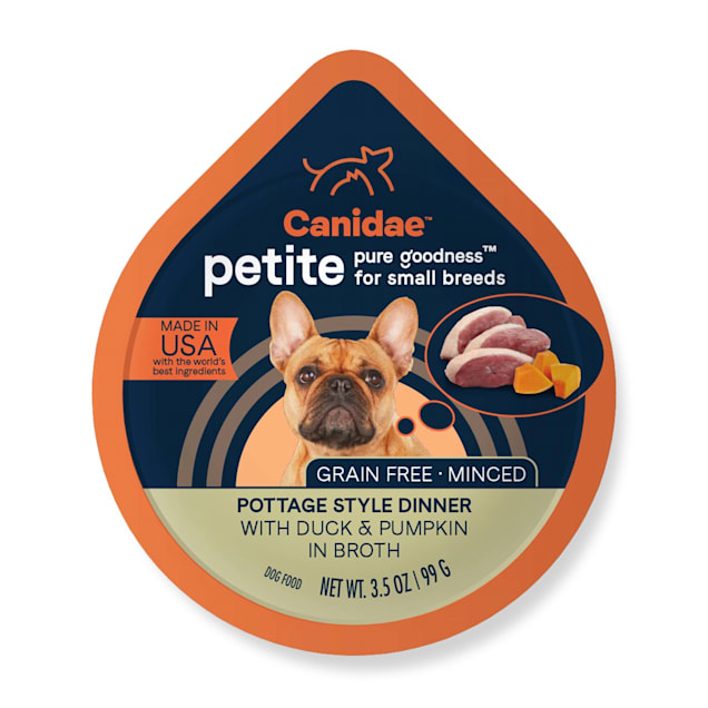 Canidae PURE Grain Free Petite Small Breed Pottage Style Dinner with Duck and Pumpkin Wet Dog Food, 3.5 oz., Case of 12 - Carousel image #1