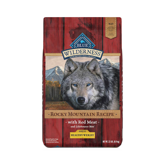 Blue Buffalo Blue Wilderness Rocky Mountain Recipe Healthy Weight Adult Red Meat Dog Food, 22 lbs. - Carousel image #1