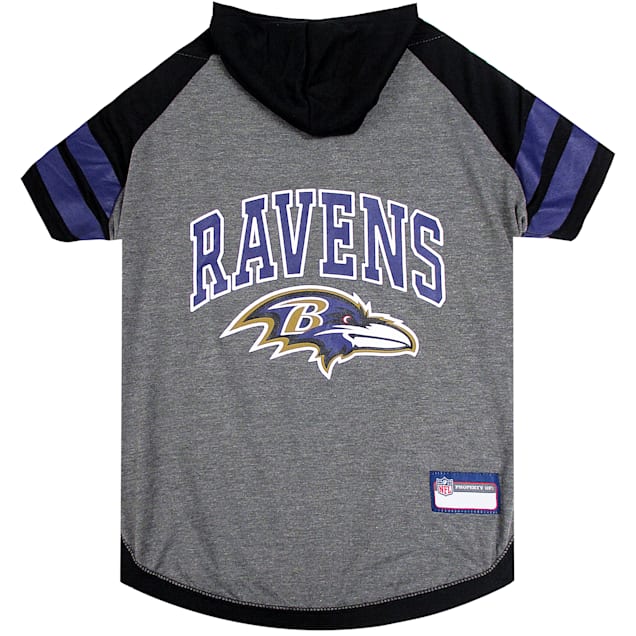 Pets First Baltimore Ravens Hoodie Tee Shirt For Dogs, Small - Carousel image #1