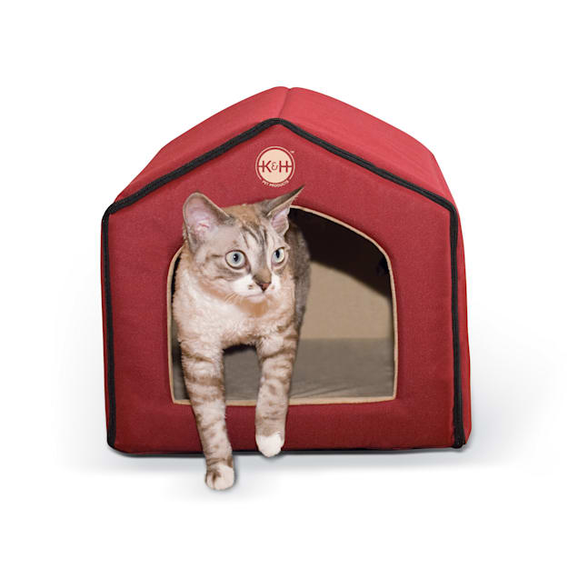 K H Red and Tan Indoor Pet House 16 L x 15 W