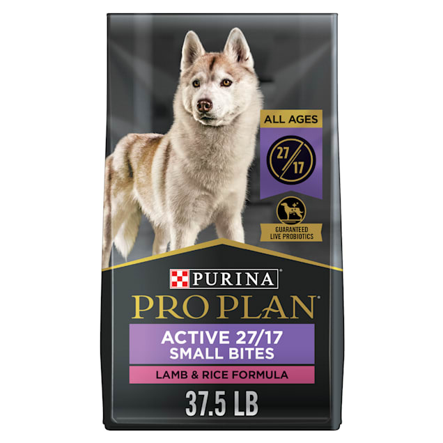 Purina Pro Plan Small Bites Lamb & Rice FormulaSport 27/17 Dry Dog Food, 37.5 lbs. - Carousel image #1