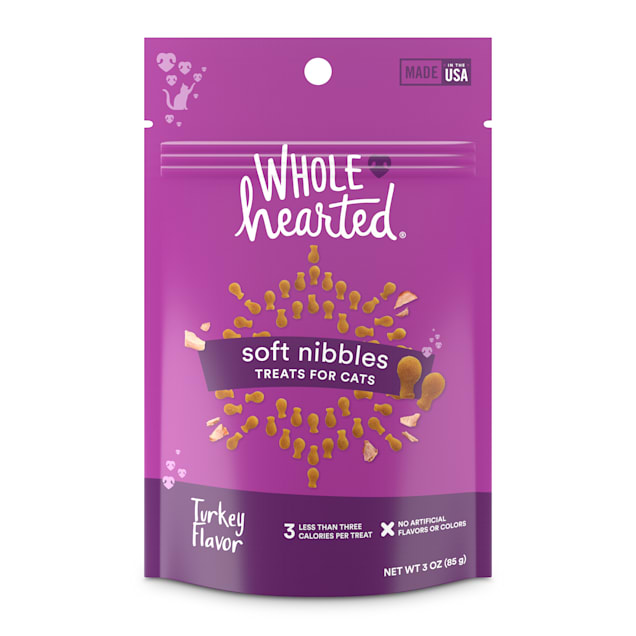WholeHearted Savory & Tasty Soft Cat Treats Turkey Recipe, 3 OZ Petco