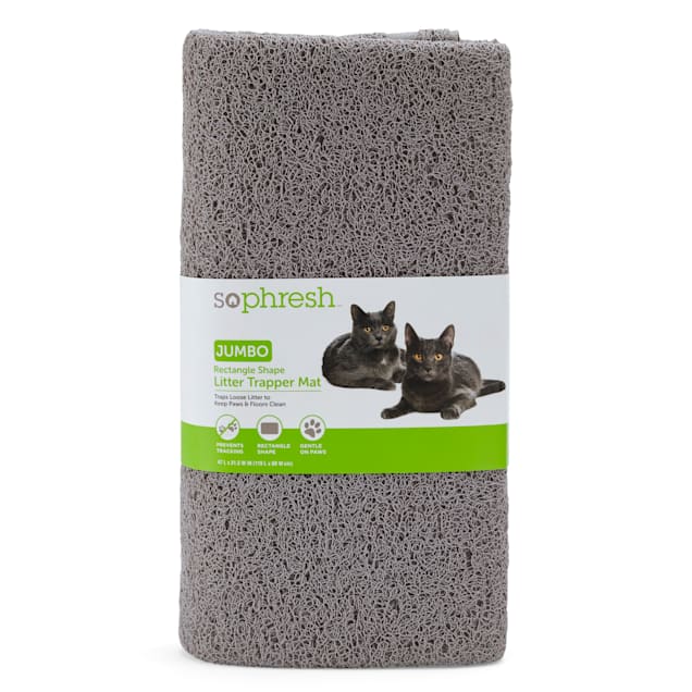 So Phresh Rectangle Shape Cat Litter Trapper Mat, 47" L x 31.5" W Petco
