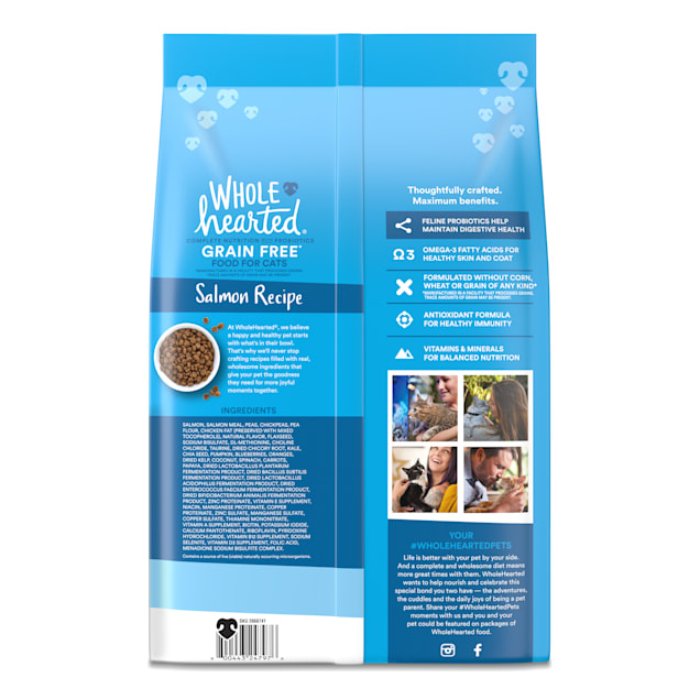 Wholehearted salmon new arrivals cat food